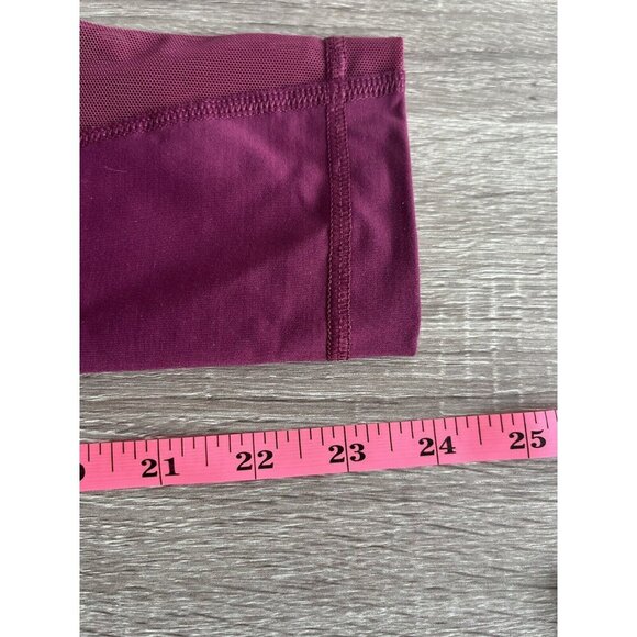 Lululemon Inspire Tight II Womens 4 Magenta Berry Mesh 23” Athletic Drawstring - Picture 10 of 12
